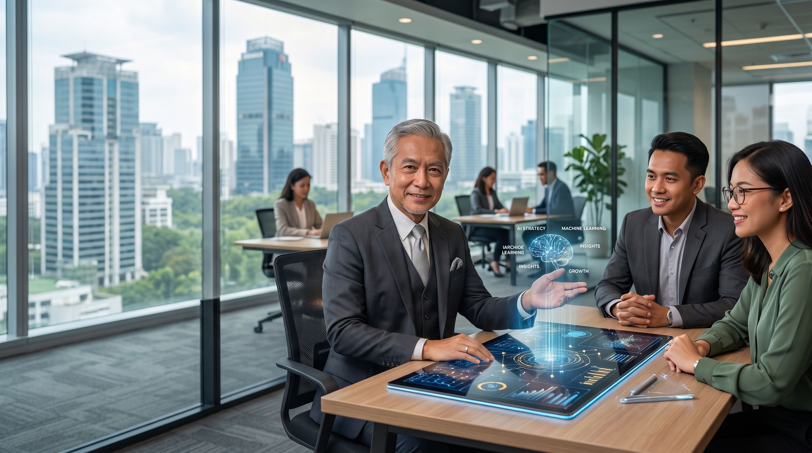 Jakarta skyline representing digital transformation consulting